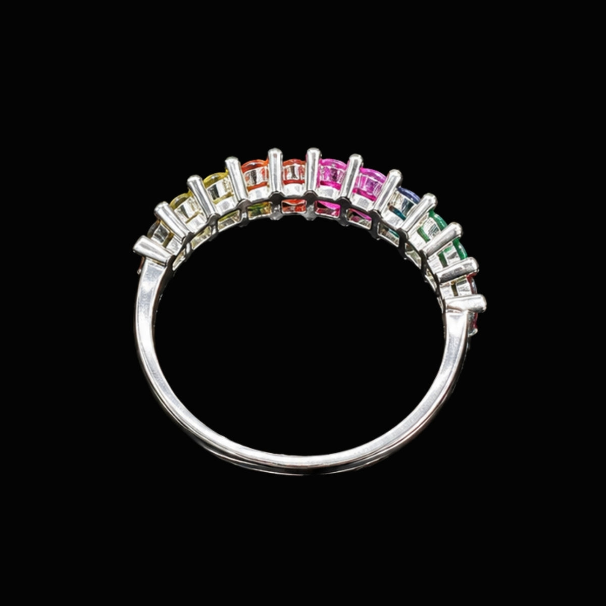 Silver CZ Stone Ring