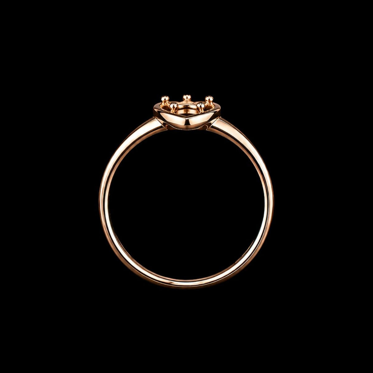 Crown Heart Ring
