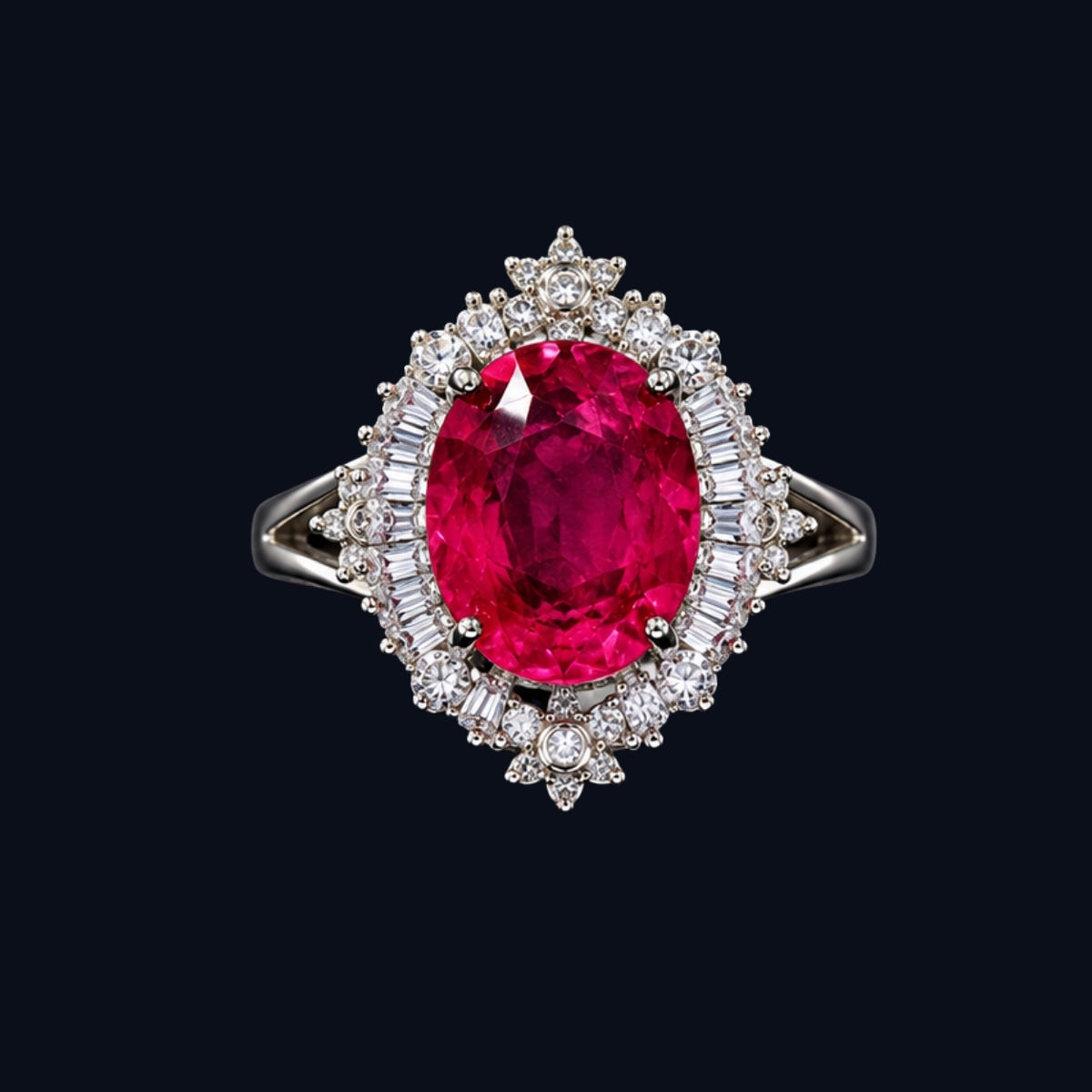 Oval Ruby Ring