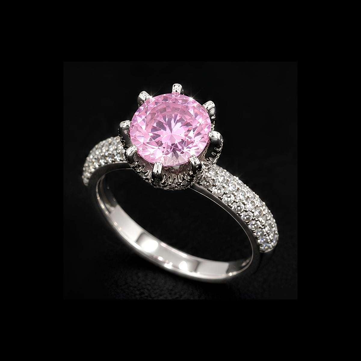Pink CZ Ring