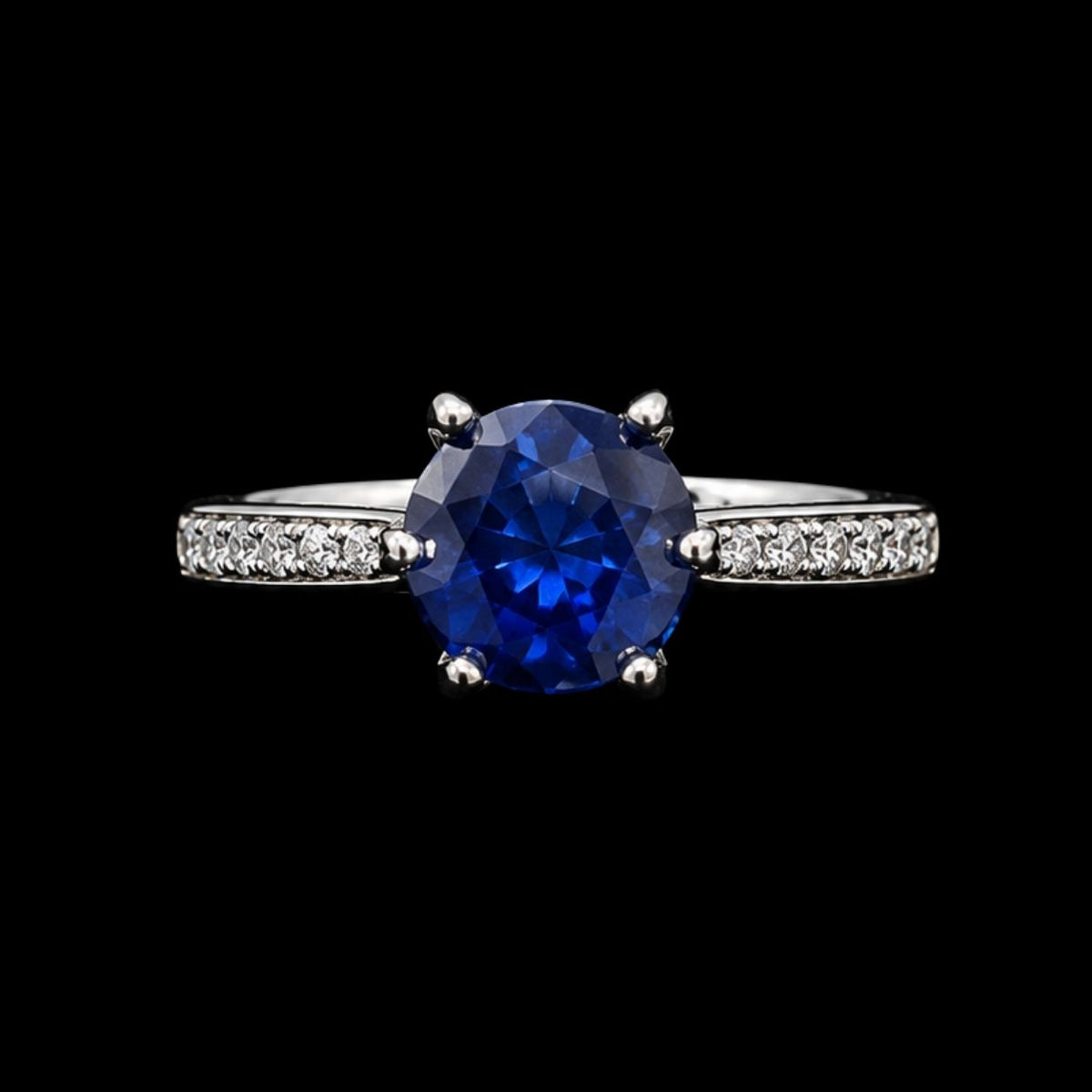 Blue CZ Ring