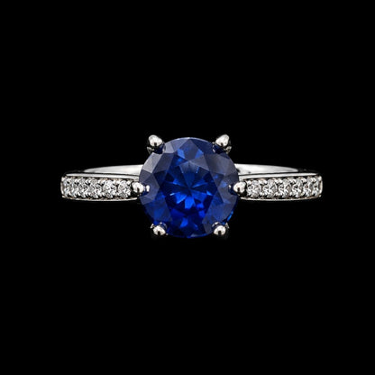 Blue CZ Ring