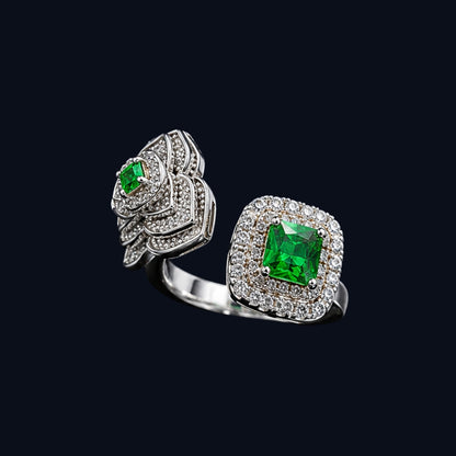 Emerald Green CZ Ring