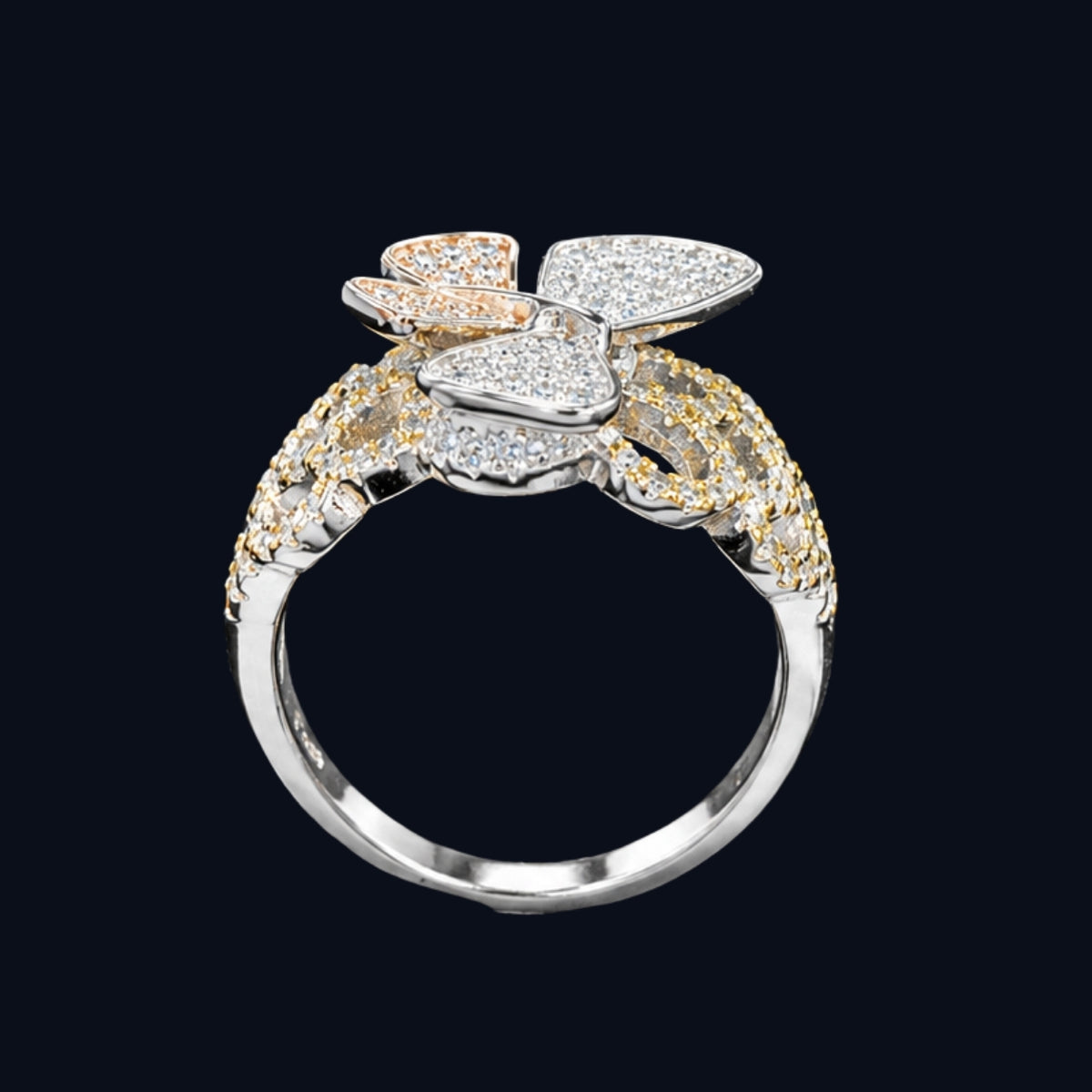 Butterfly CZ Ring
