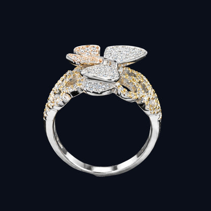 Butterfly CZ Ring