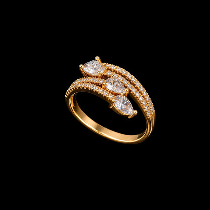 Gold CZ Ring