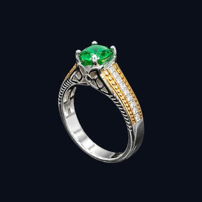 Green Gemstone Ring