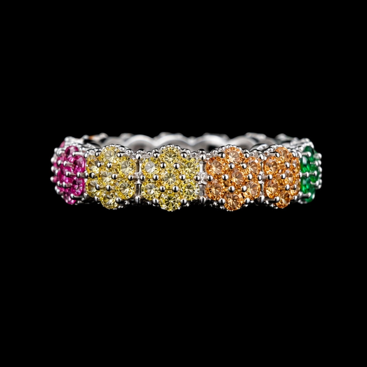Silver CZ Stone Ring