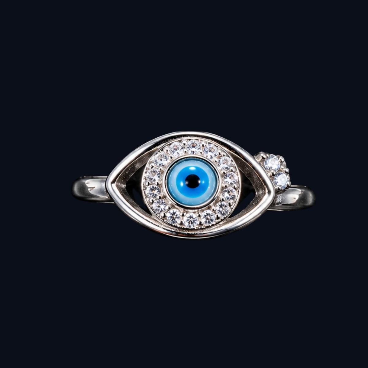 Enamel Evil Eye Ring