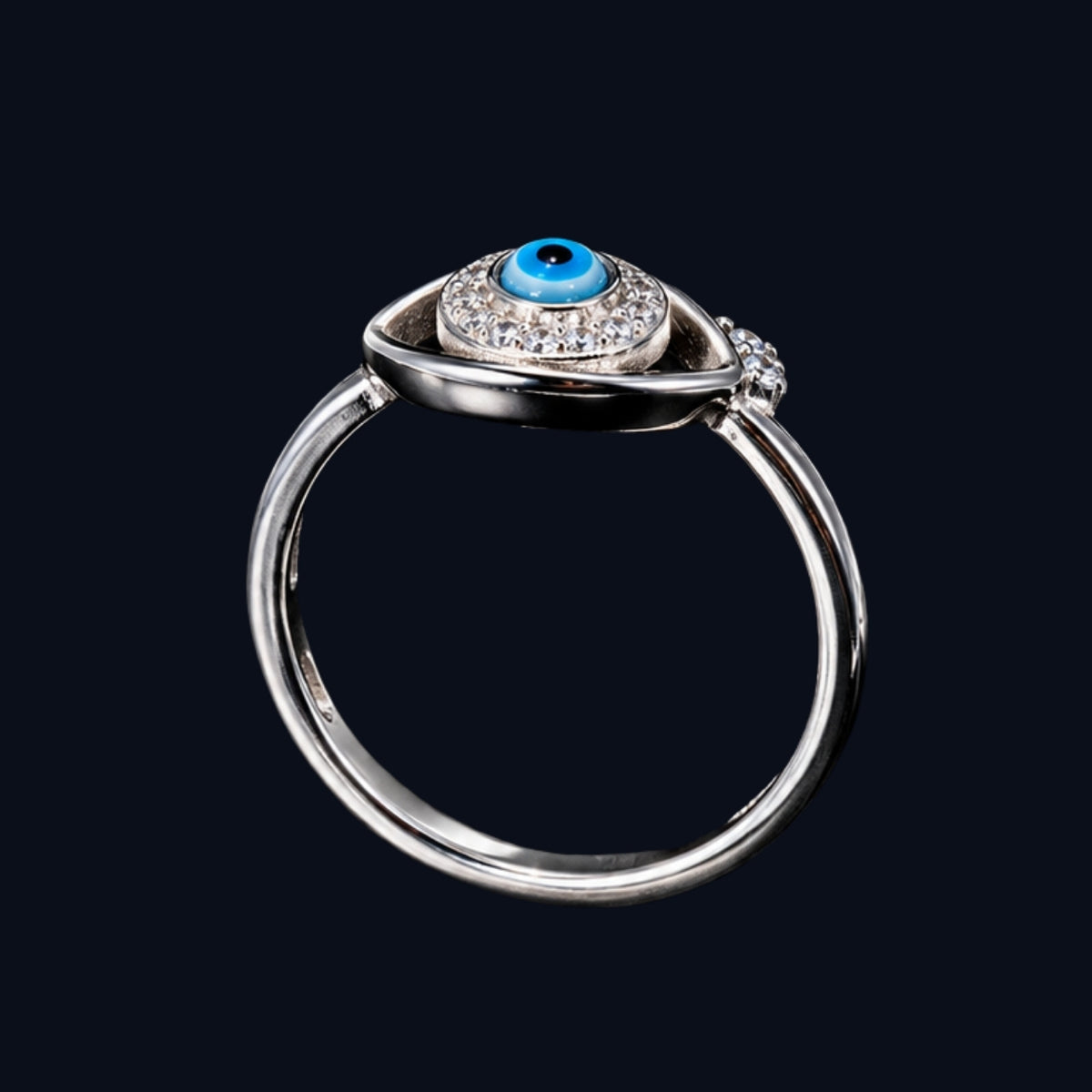 Enamel Evil Eye Ring