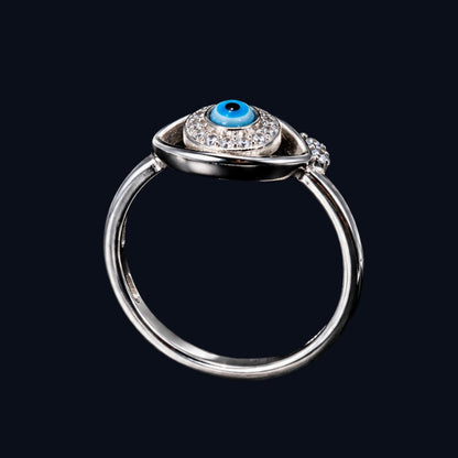 Enamel Evil Eye Ring