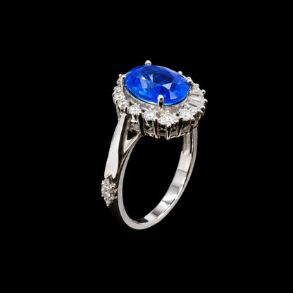 Blue CZ Ring