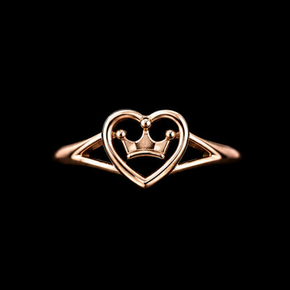 Crown Heart Ring