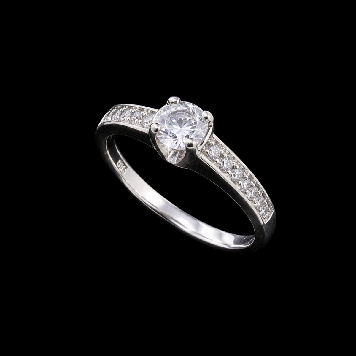 Silver Ring with CZ Stone
