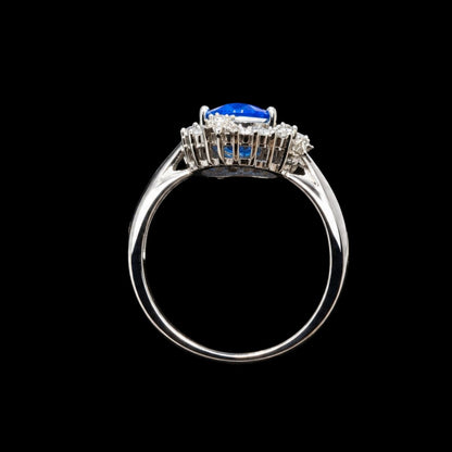 Blue CZ Ring