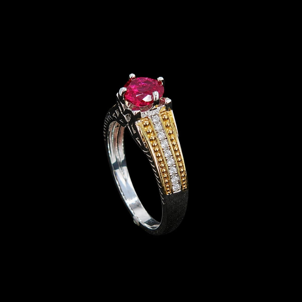 Stunning Pink CZ Ring