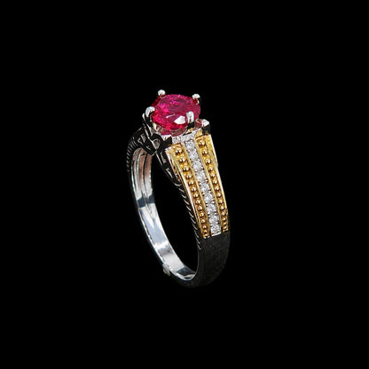 Stunning Pink CZ Ring
