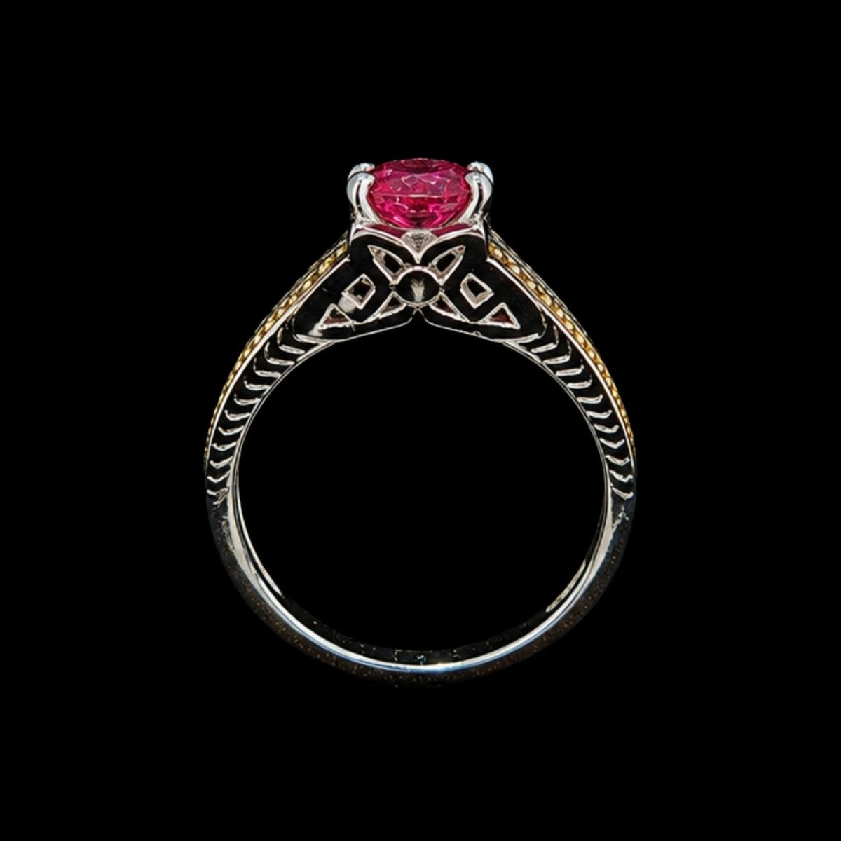 Stunning Pink CZ Ring