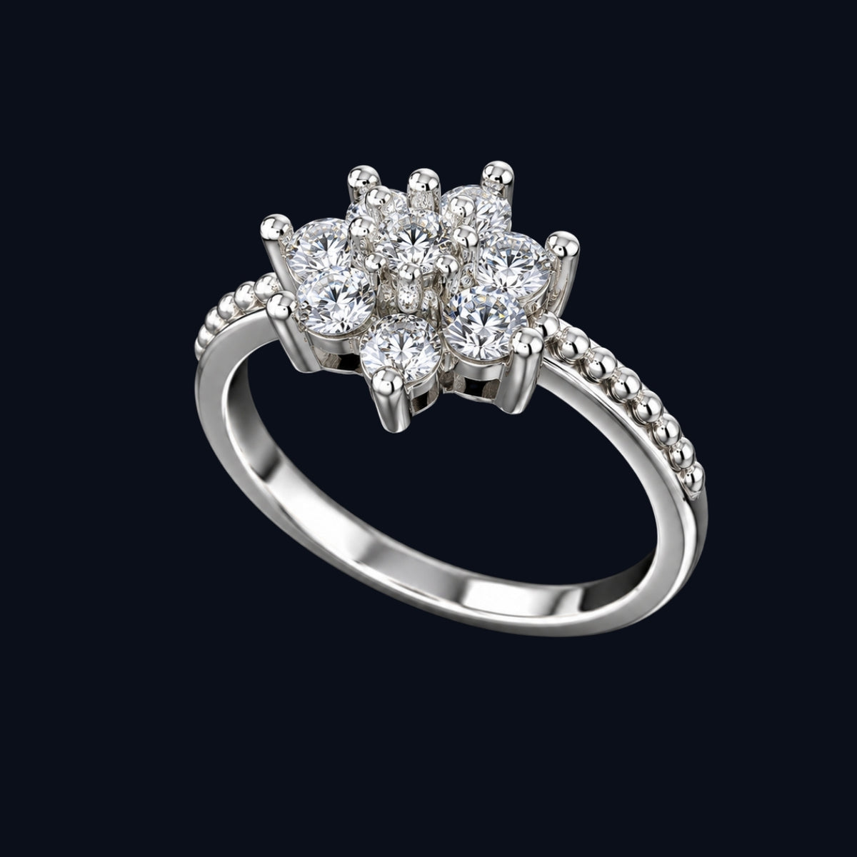 Silver CZ Ring