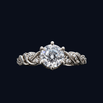 Crown Ring with CZ Stones
