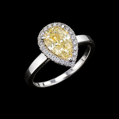 Yellow CZ Ring