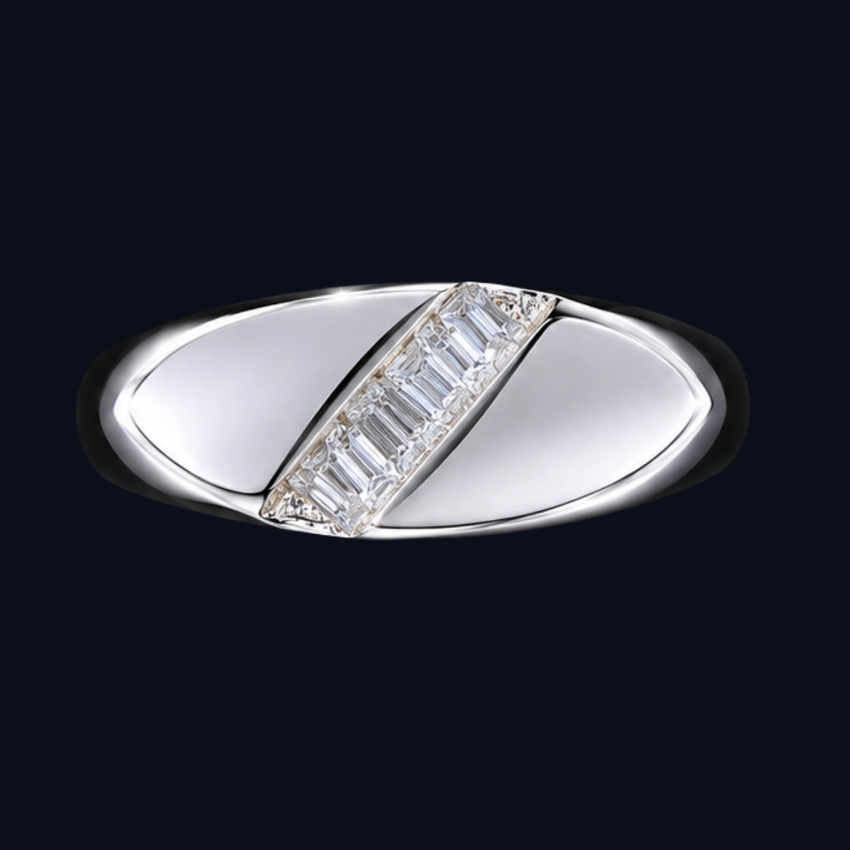 Silver Ring with CZ Stones