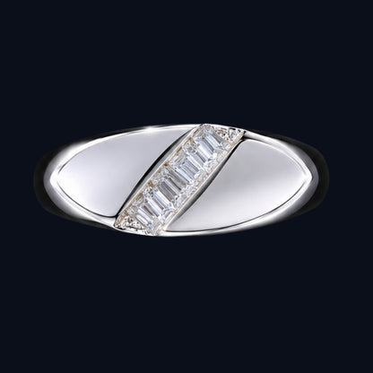 Silver Ring with CZ Stones