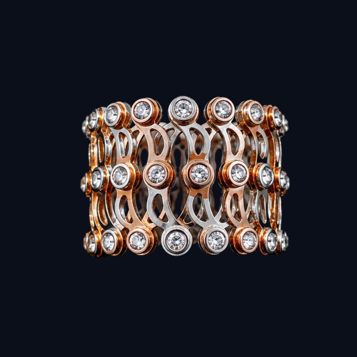 Gold and Silver Tone Chain Bracelet