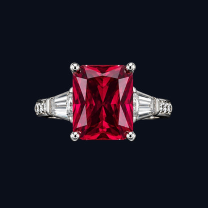 Ruby and CZ Stone Ring