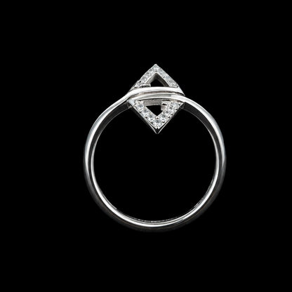 Triangle CZ Ring