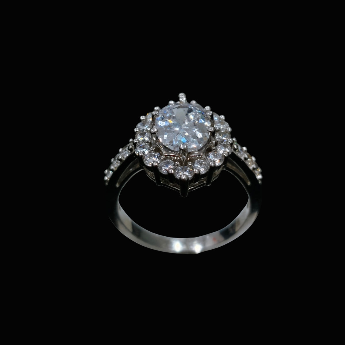 Stunning Silver Ring with CZ Stones