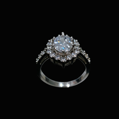Stunning Silver Ring with CZ Stones