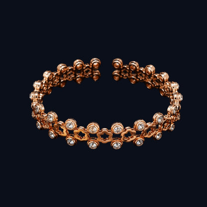 Gold CZ Chain Bracelet