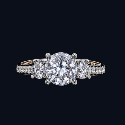 Silver Trinity CZ Ring