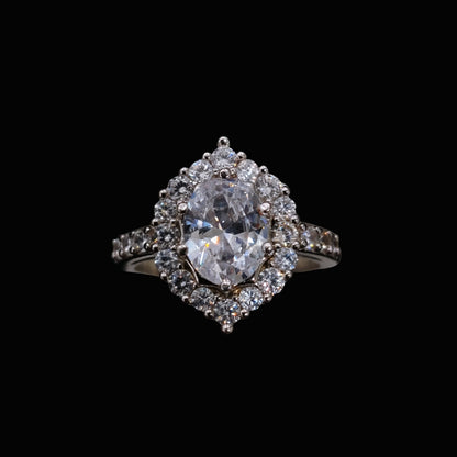 Stunning Silver Ring with CZ Stones