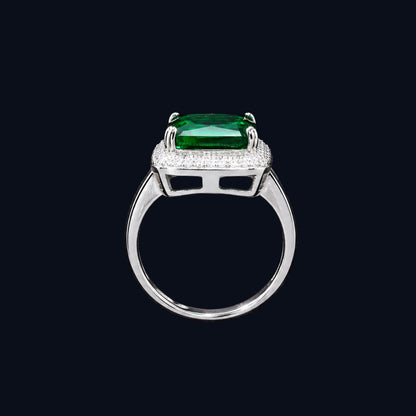 Emerald Green CZ Ring