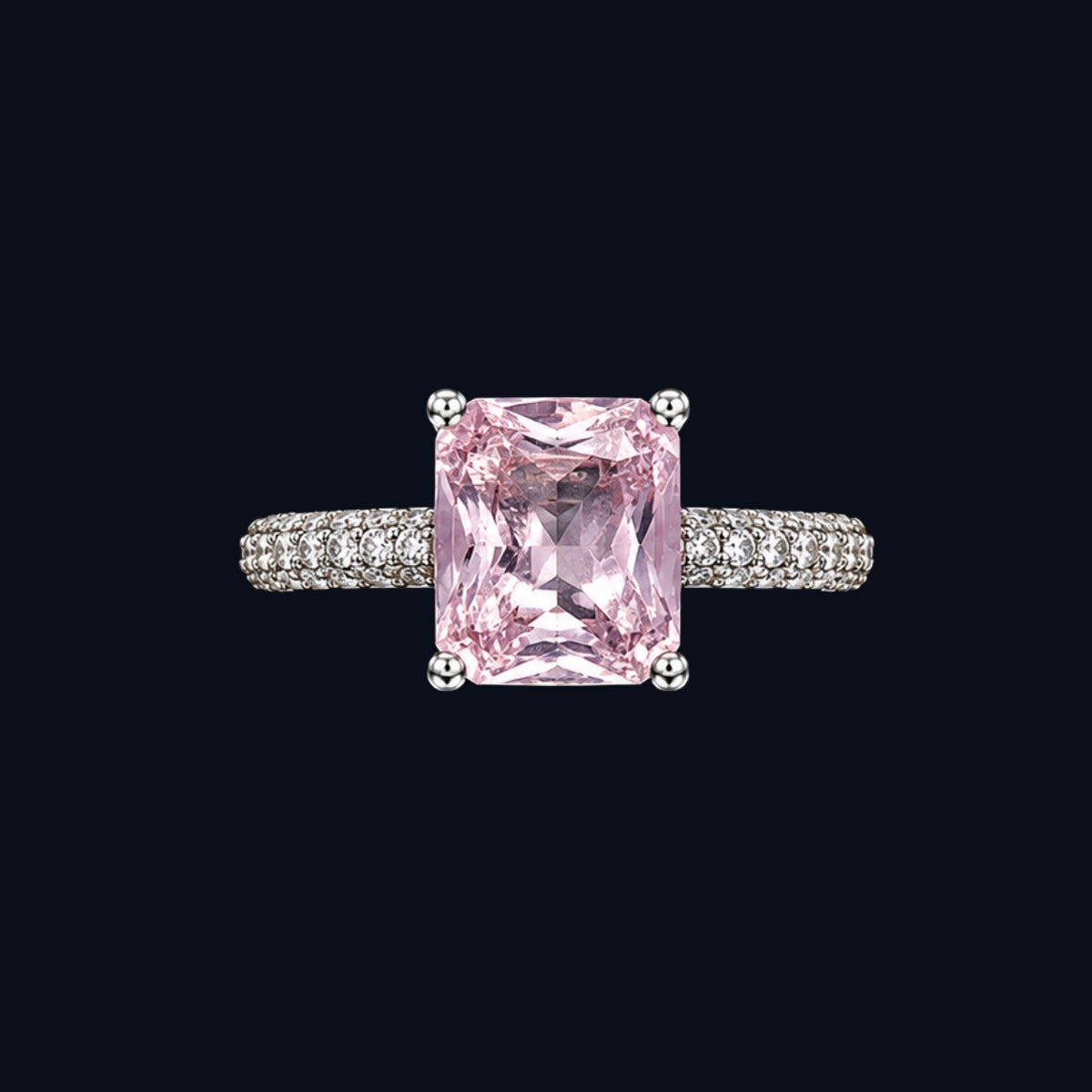 Pink CZ Ring