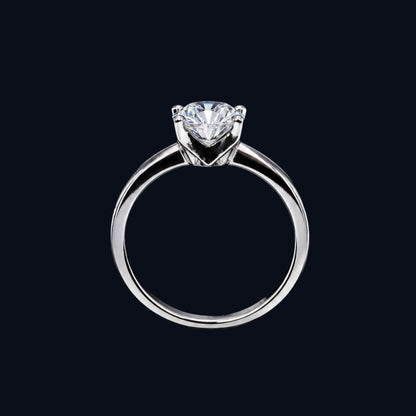 Oval CZ Solitaire Ring