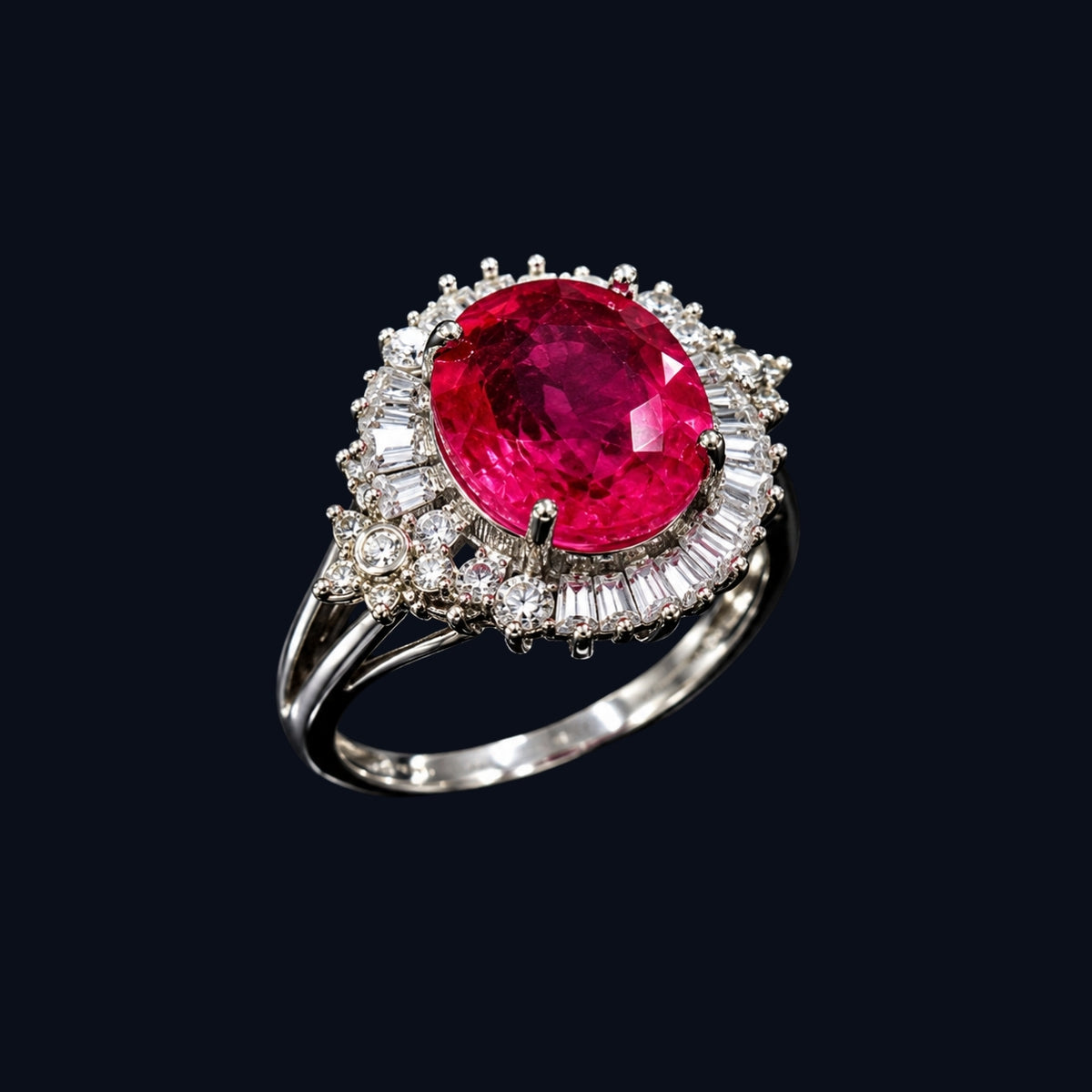 Oval Ruby Ring