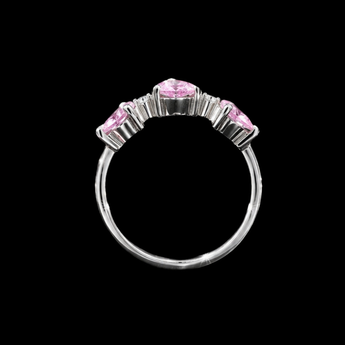 Pink CZ Ring