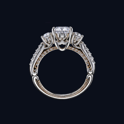 Silver Trinity CZ Ring