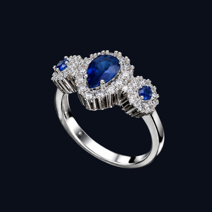 Blue CZ Ring