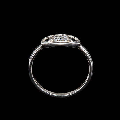 Oval CZ Ring