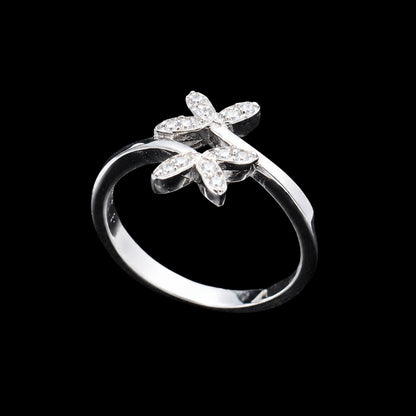 Silver Butterfly Ring