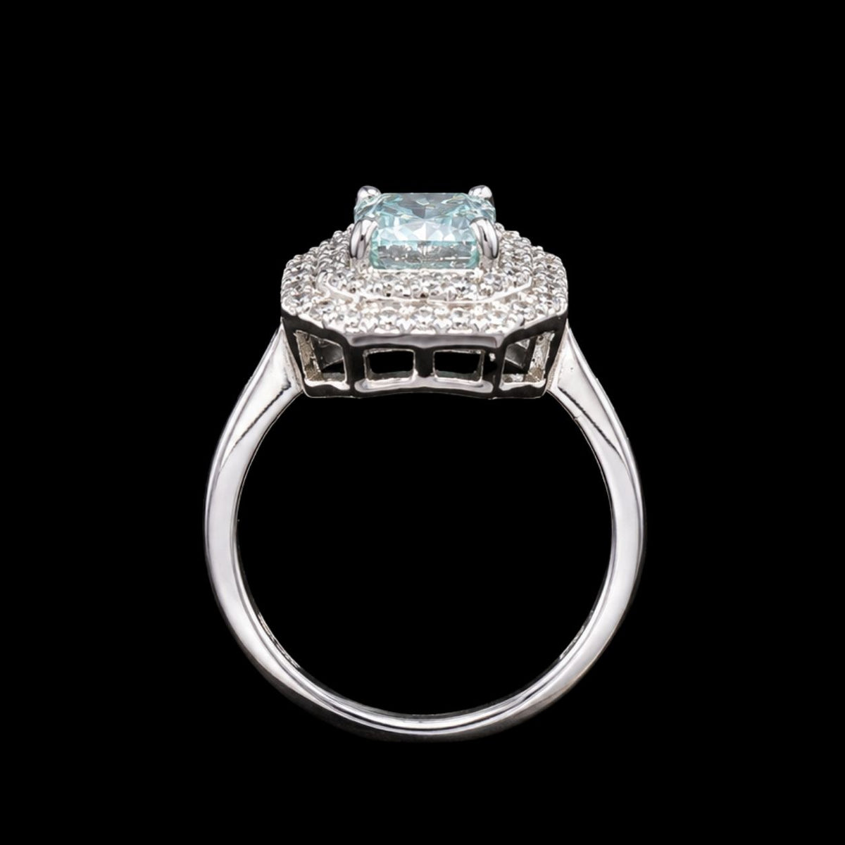 Square Halo Ring