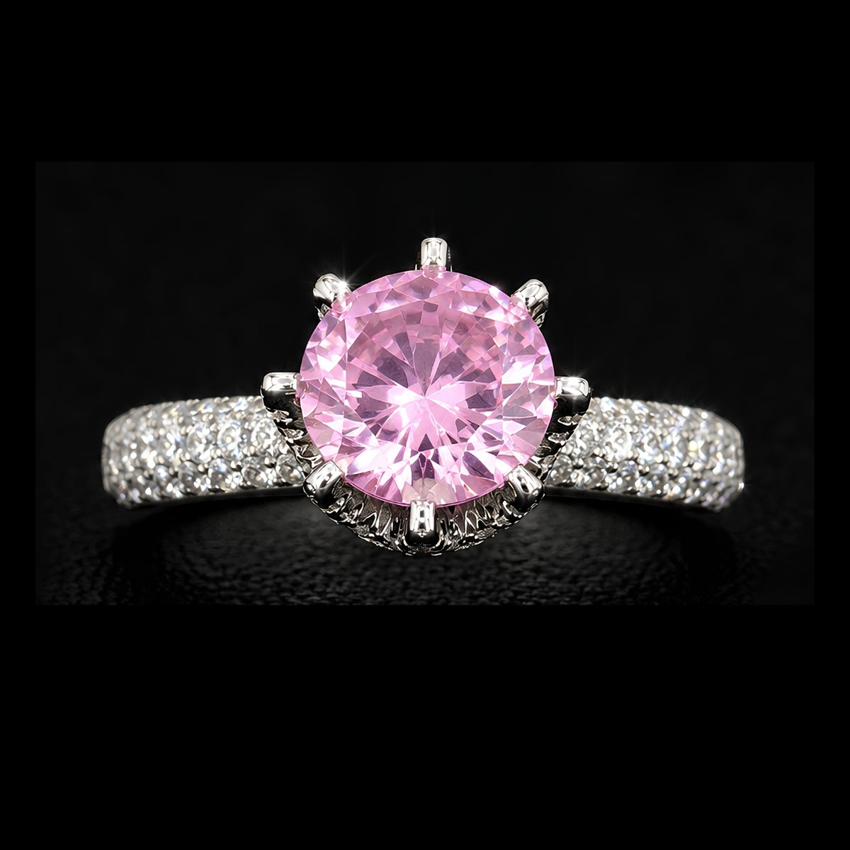 Pink CZ Ring