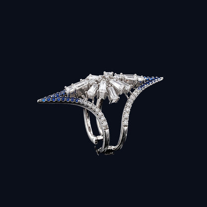 Starburst CZ Ring