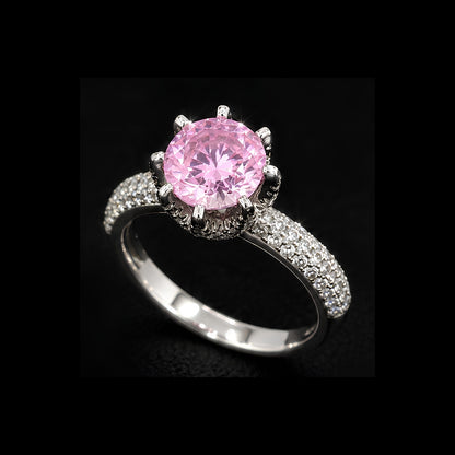 Pink CZ Ring