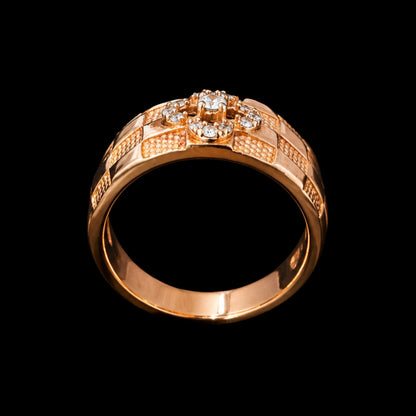 Gold CZ Ring
