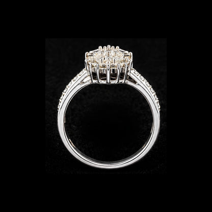 Gold-Tone Ring with CZ Stones